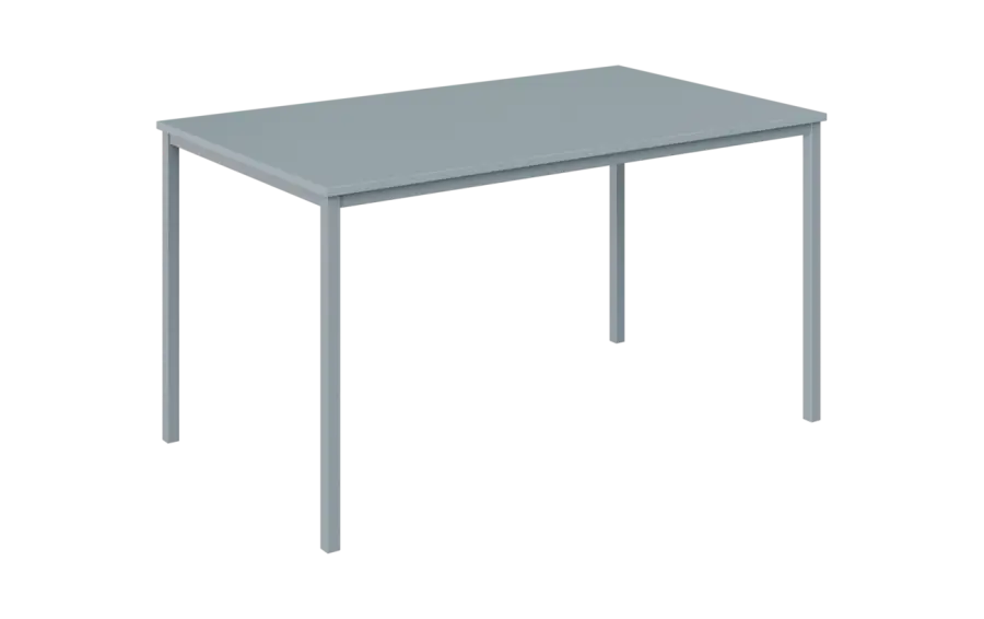 JPT 140 Jídelní stůl 1394 x 800 mm, deska šedá / podnož stříbrná